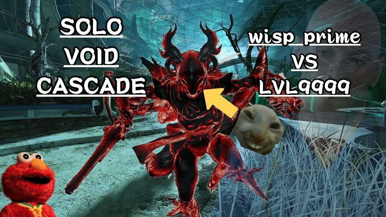 Solo Void Cascade SP-lvl cap WISP prime ,vs lvl9999 WARFRAME