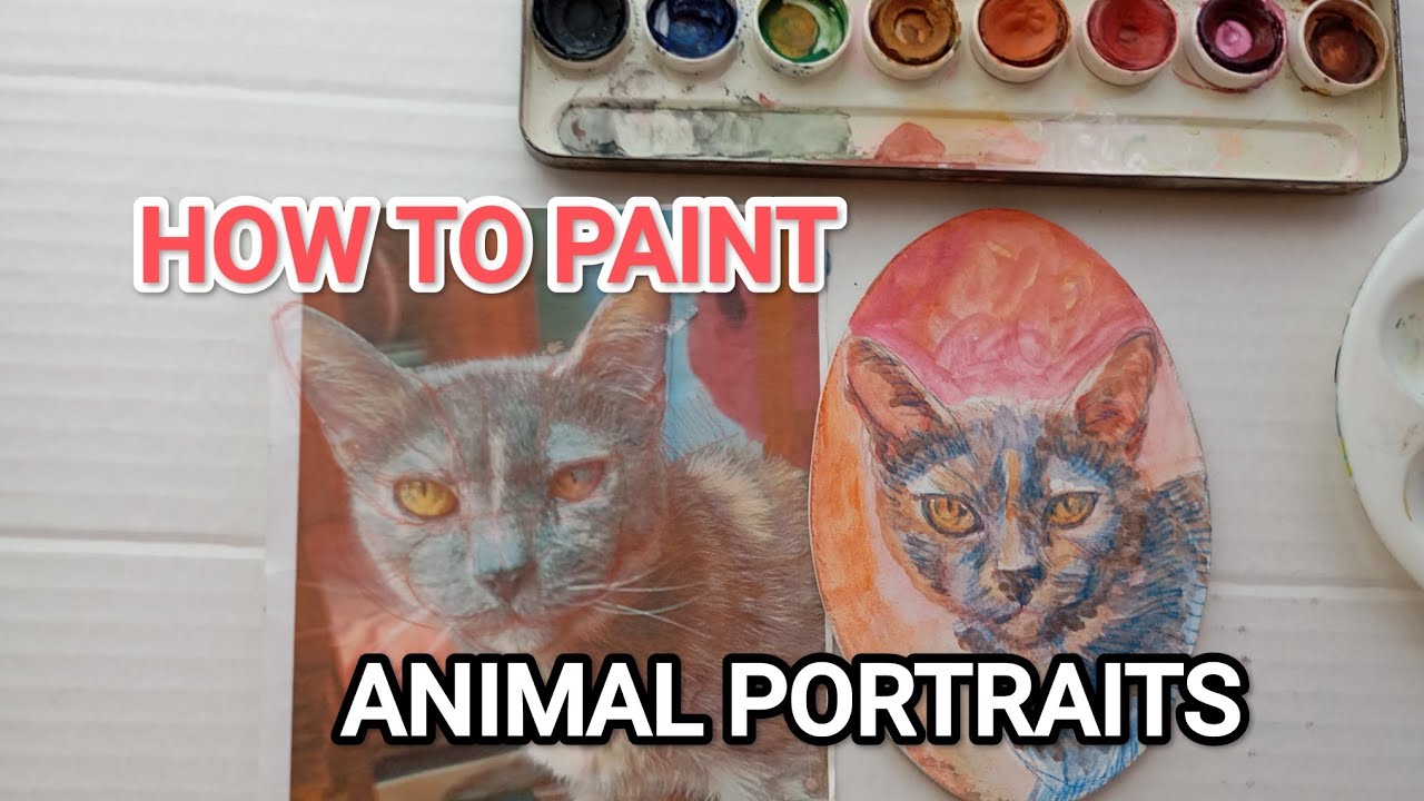 HOW TO... Painting process Artist's Kitten. Acuarell