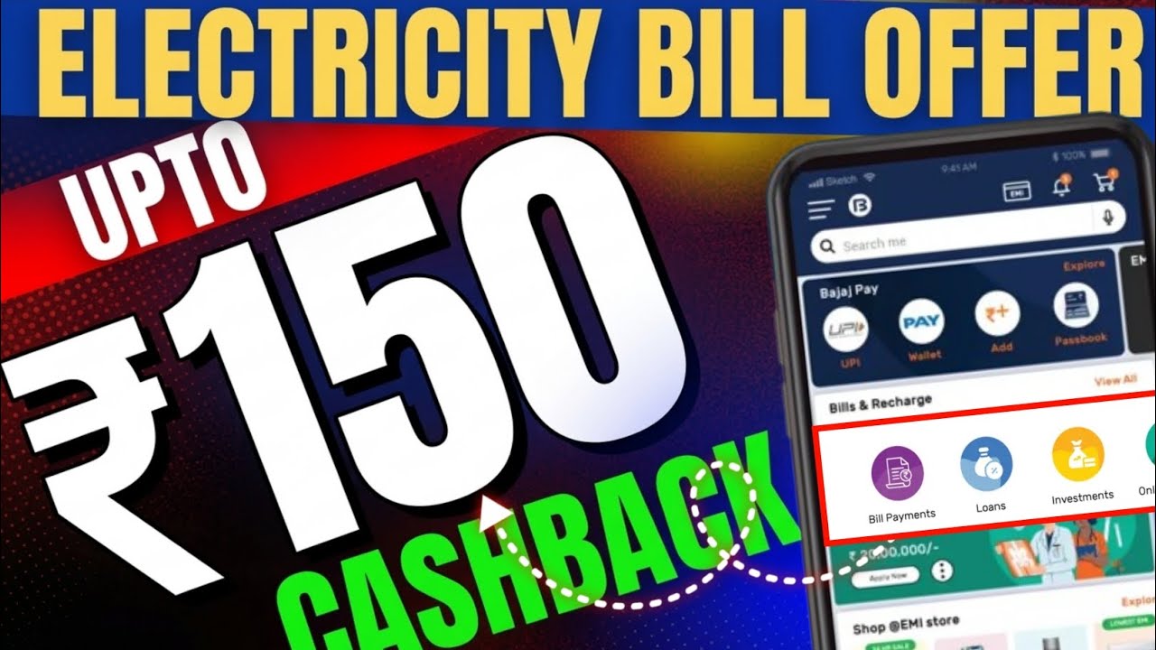Earn Upto Rs.150 Cashback Electricity Bill Payment | electricity bill payment cashback offers today 