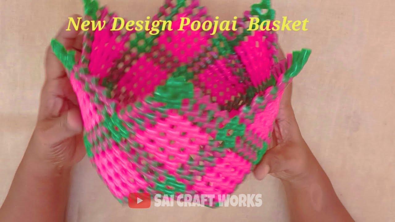 New Design Pooja Basket making tutorial for beginners @SaiCraftWorks