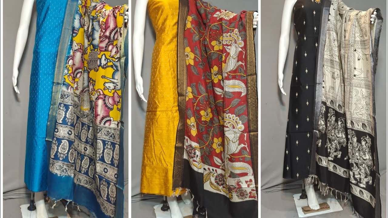 MANGALGIRI HANDLOOM DRESS MATERIALS || NIZAM BORDER DUPPATA