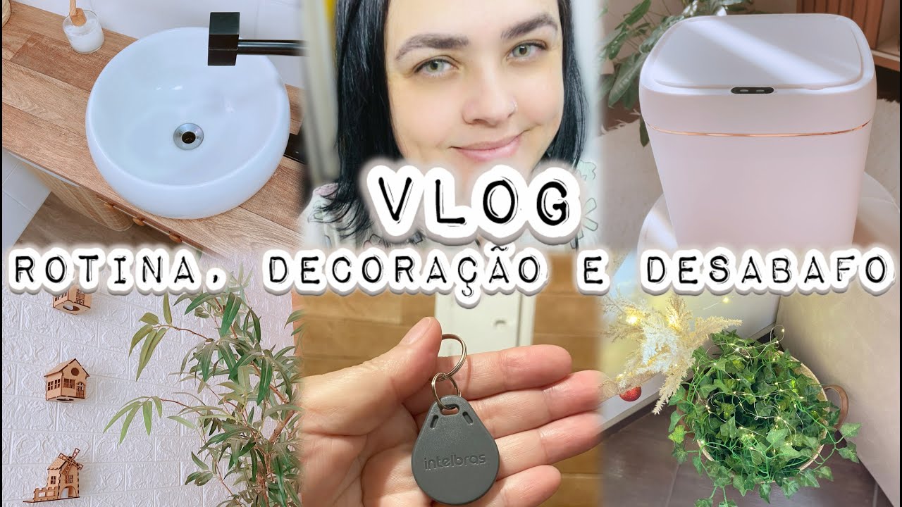 DESABAFO + DECORAÇÃO  DA SHOPEE NA SALA E NO BANHEIRO, TESTANDO LIXEIRA AUTOMÁTICA