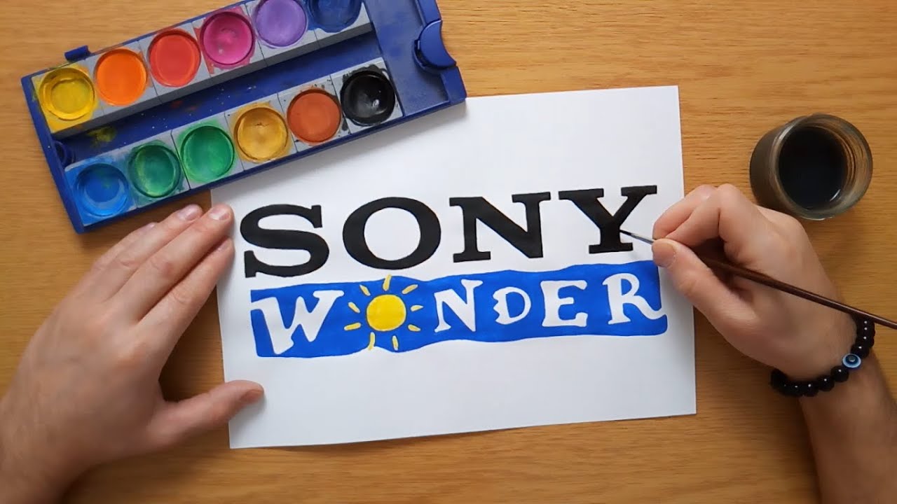How to draw the Sony Wonder logo
