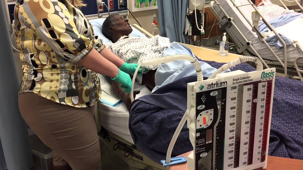 Chest tube care