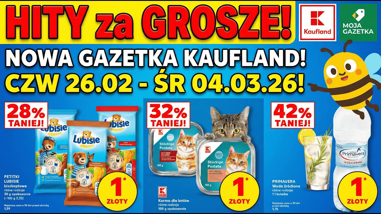 Kaufland - NOWA gazetka 🛒🔥 HITY TYGODNIA i promocje nawet 100% TANIEJ I 26.02 do 04.03.2026