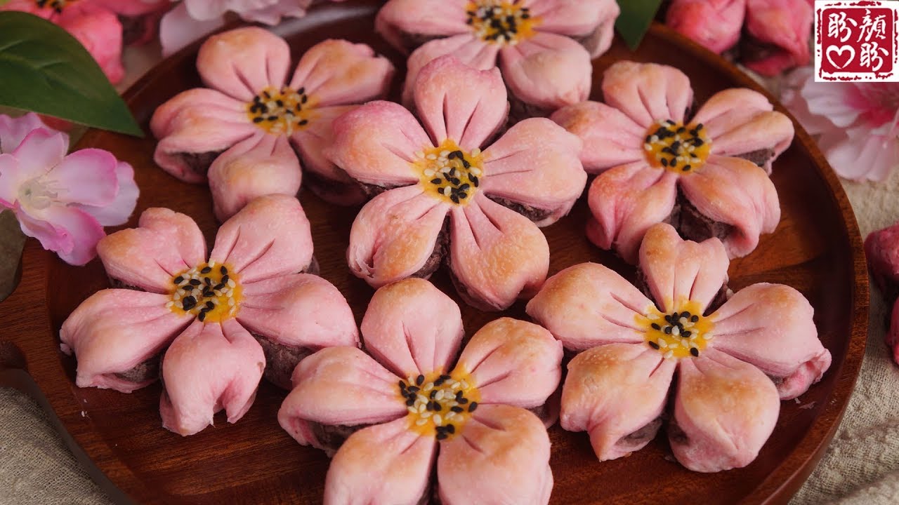 Peach blossom crisp。宫廷糕点桃花酥，手把手教你做，酥到掉渣，超级好吃！