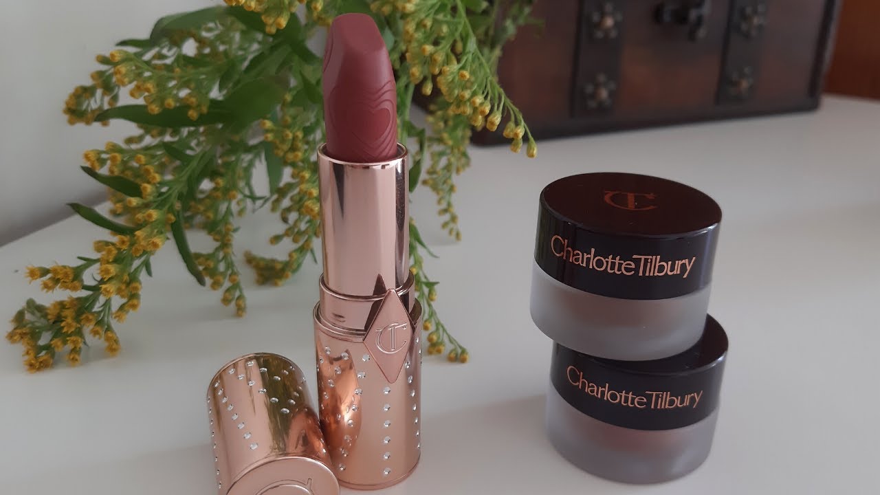 Charlotte Tilbury| Обзор кремовых теней  Eyes to mesmerize: PILLOW TALK & OYSTER PEARL + помада