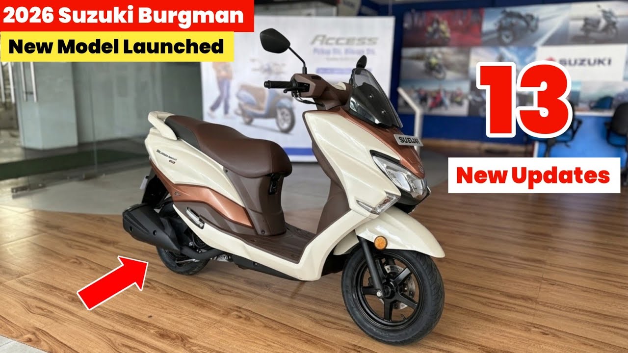 Finally 2026 Suzuki Burgman 125 Street Launched with 13 New Updates| Burgman 125 ABS