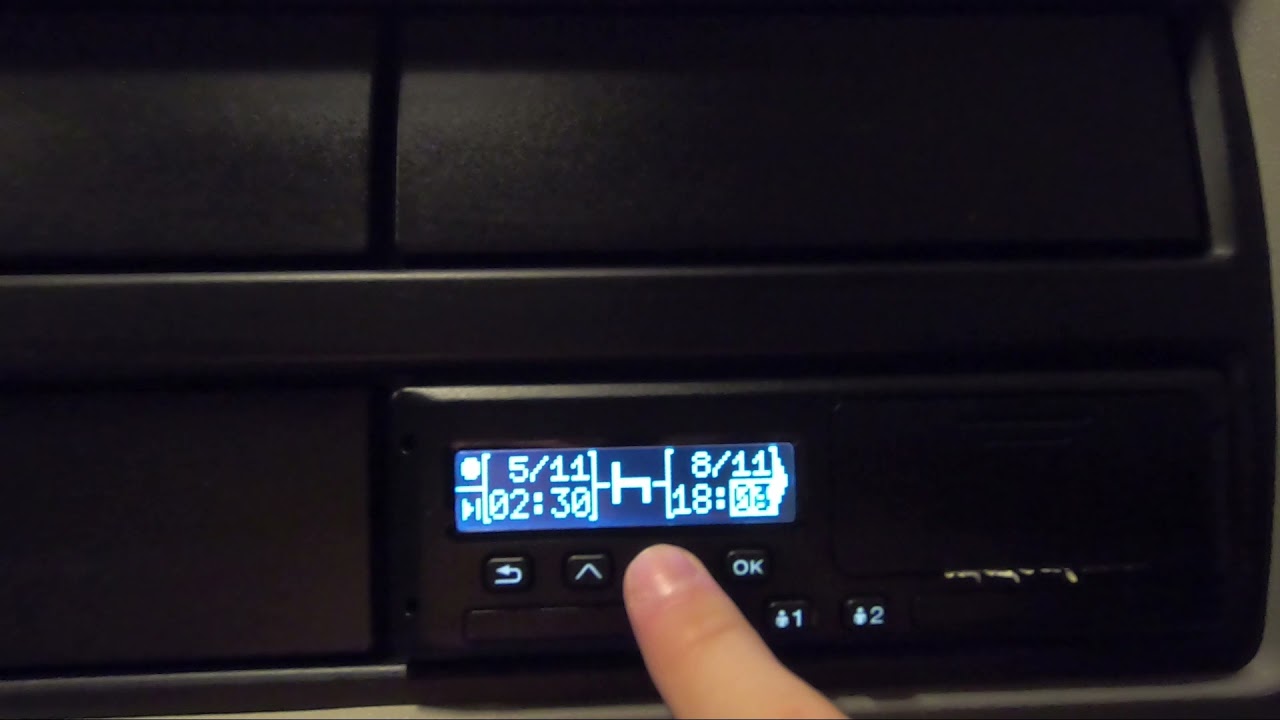 How To: Manual Entry On Stoneridge Digital Tachograph Machine.