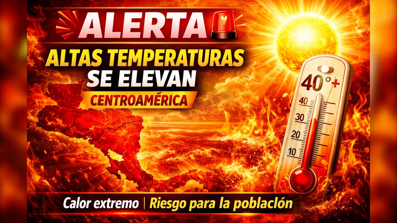 🚨 ALERTA🚨ALTAS TEMPERATURAS EN AUMENTO EN CENTROAMÉRICA  ⚠️  #pronosticodeltiempo #tormenta