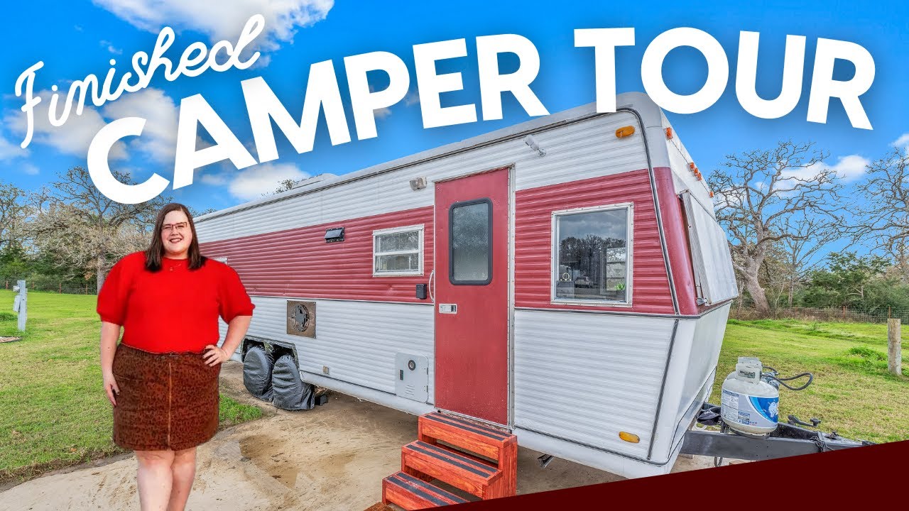 My AirBnB tour! Vintage Holiday Rambler Travel Trailer - Cheap short term rental stream of income!