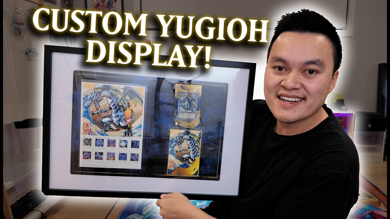 How I display my YuGiOh Blue-Eyes White Dragon - Japan Post Ukiyo-e Stamp Set!