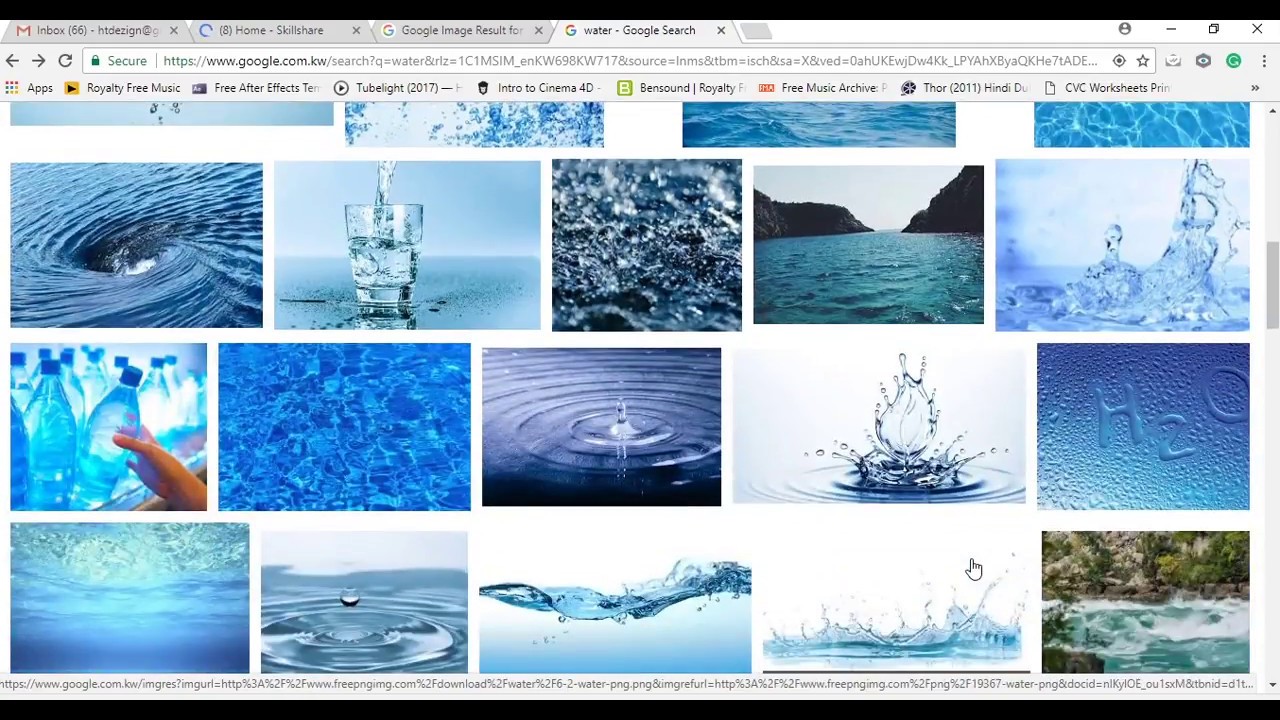 water material with HDRI Lighting