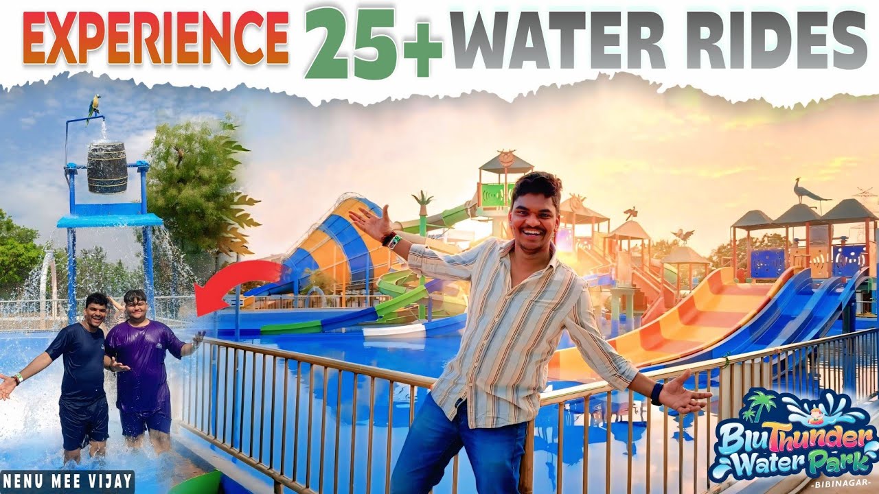 25+ Water Activities at Just ₹499! | BluThunder Water Park Bibi Nagar | Nenu Mee Vijay