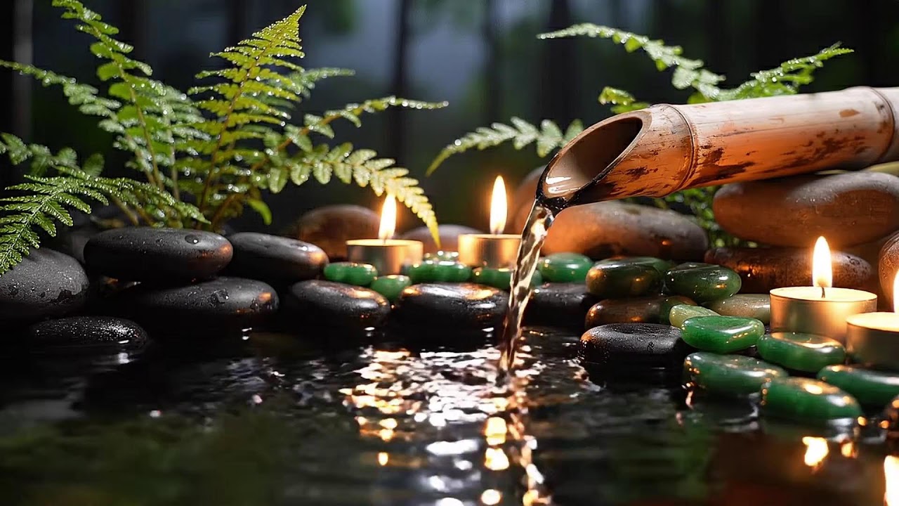 Peaceful Piano with Gentle Water Sounds 🌿 Inner Peace, Stress Relief & Deep Healing