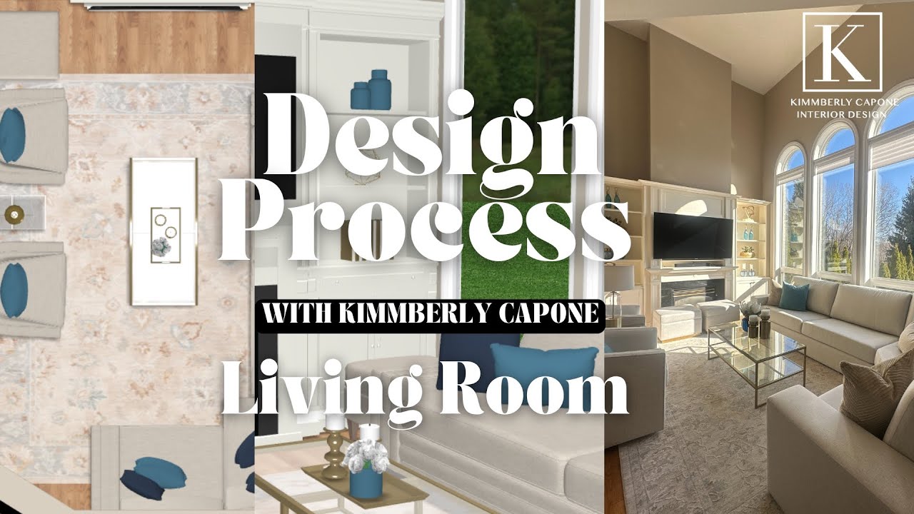 How to Create a Cohesive Living Room Layout | Design Process (Ep.6)