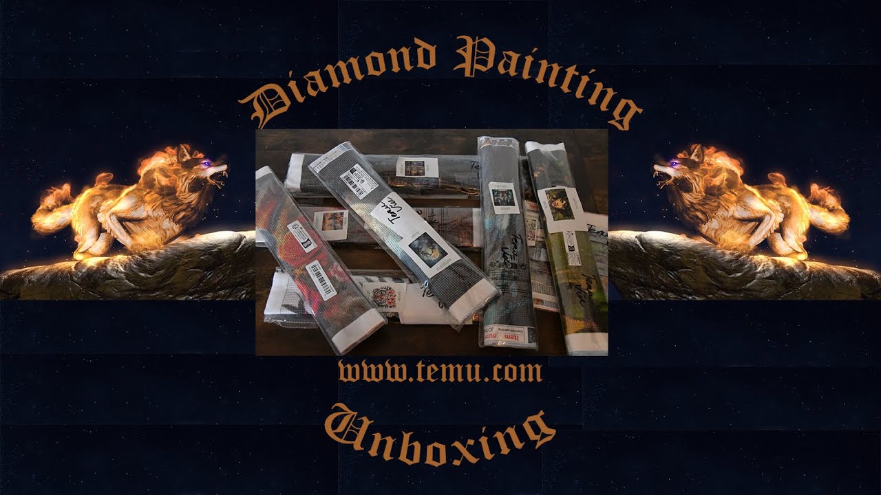 💎 Diamond Painting Unboxing ;  Mega Summer Temu Haul  1/2                     ( June 2024)