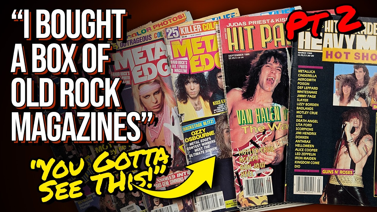 Unboxing Classic Rock Magazines! Van Halen, Guns N Roses, Motley Crue, KISS & More