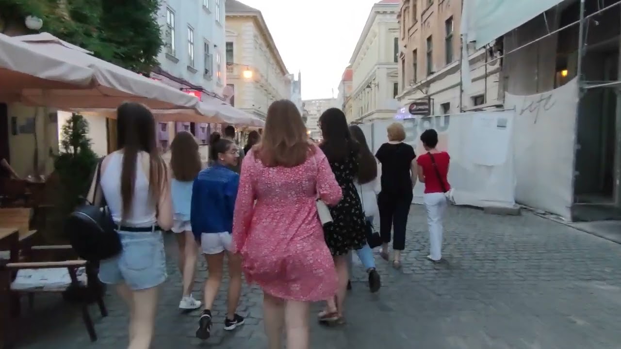Plimbare prin centrul pietonal din Timișoara