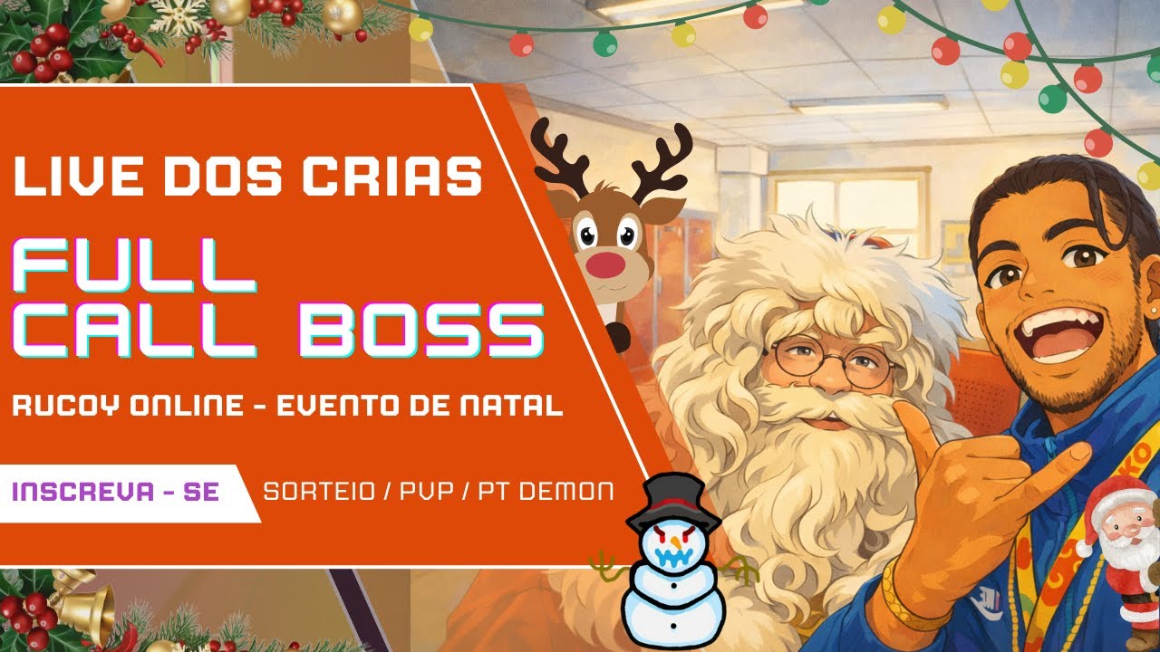 Live Dos Crias - Evento Natal - Rucoy Online - Pago 20kks pra quem Baixar o Tktk Lite pelo meu link