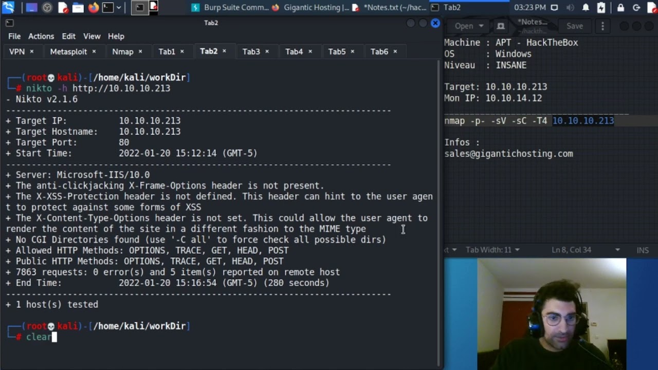 [FR] HackTheBox - APT - INSANE (Windows + Ipv6 + Bruteforce Kerberos + Registry + NetNTLMv1 crack)