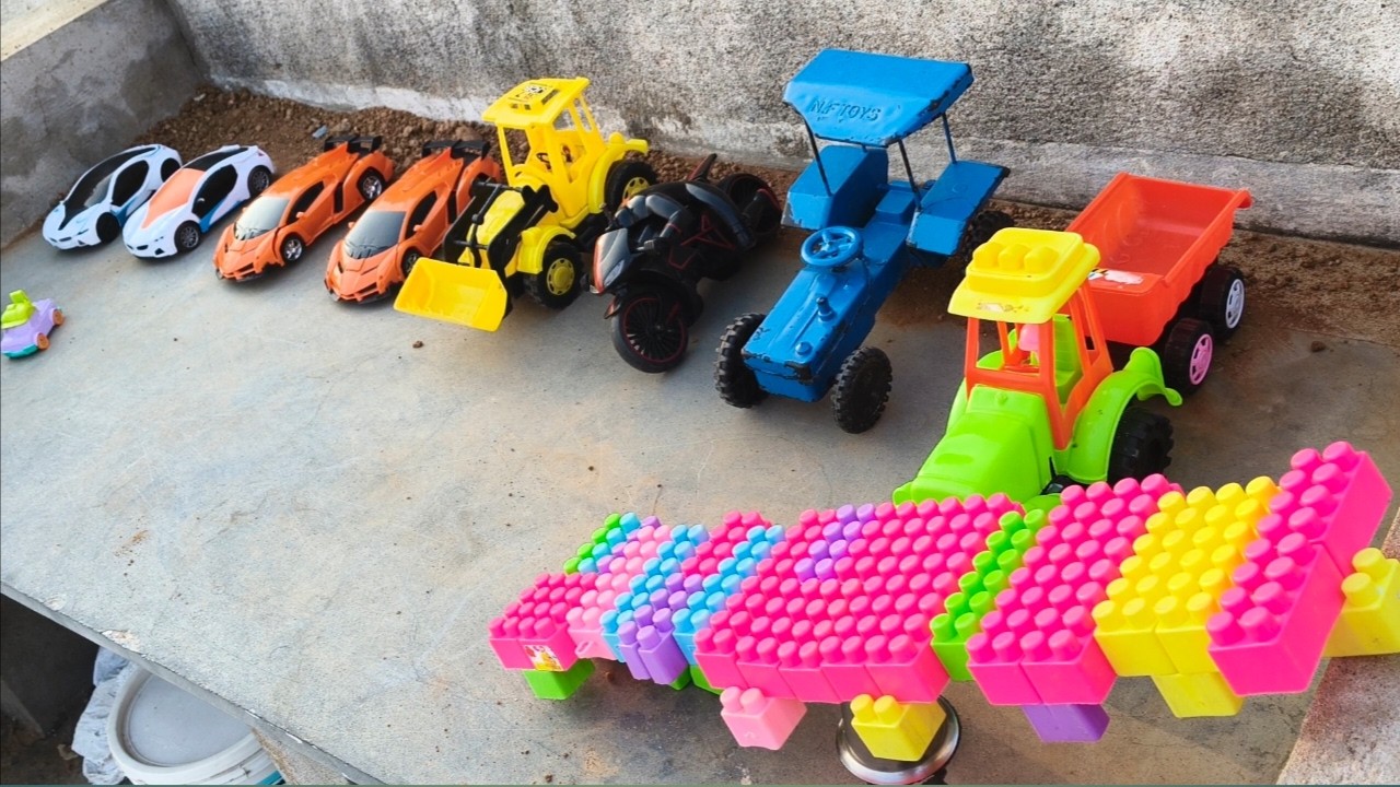 Toy car gadi wala Cartoon bulldozer JCB trucks | train | train | bus die cast CARS CARTOON TOYS