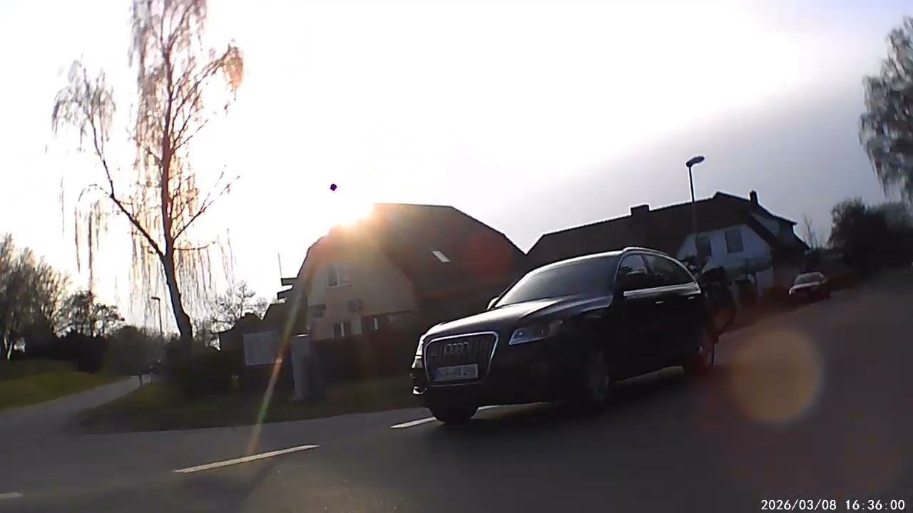 right front cam on 45 km/h electric moped 8.3.2026 north Germany near Wismar 
