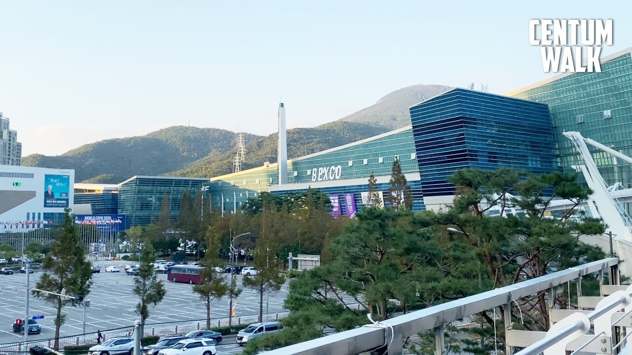 Busan city Walking Tour | BEXCO | Busan Museum of Art | KOREA | CentumWalk 4K