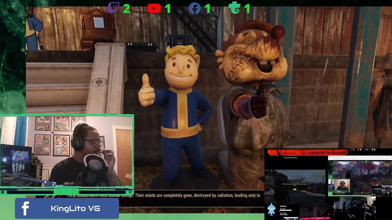 #KingLitoVG #JustChatting chill vibes in #Fallout76 #Fallout #TheWasteland #MeninBlack #MIB