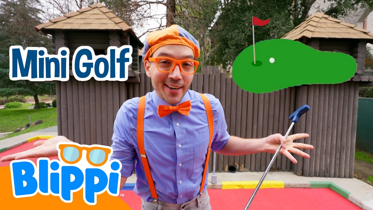 Let's Play Mini Golf with Blippi! ⛳ | Sports for Kids | Blippi Educational Videos