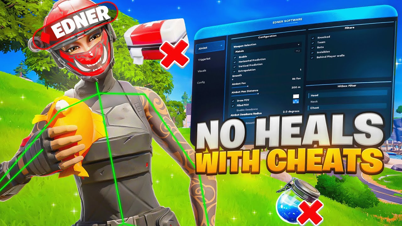 Can Fortnite Cheats Beat the No Heals Challenge?