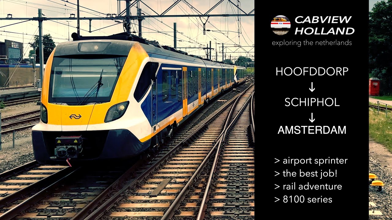 🇳🇱 Cabview: Driving the Schiphol Airport Sprinter: Hoofddorp - Amsterdam 14/7/2025