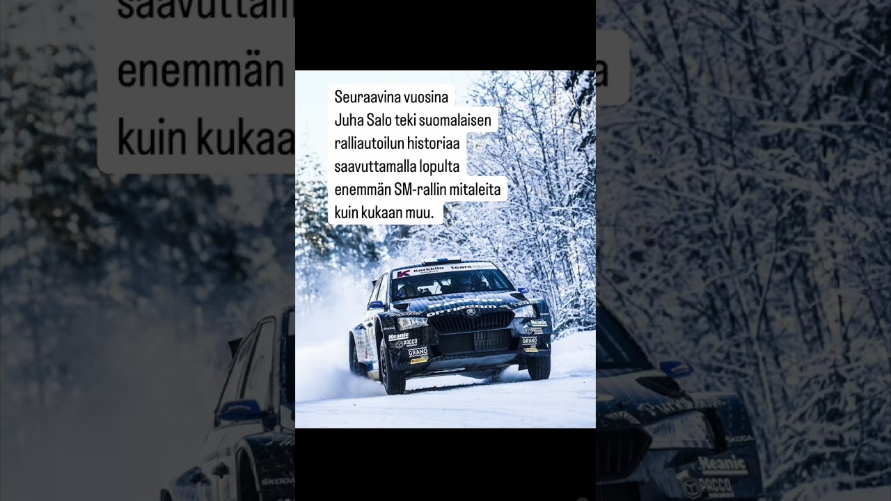 Rallikuski Juha Salon n&auml;k&ouml; on edelleen tarkka, vaikka h&auml;nen laserleikkaus tehtiin jo vuonna 2010