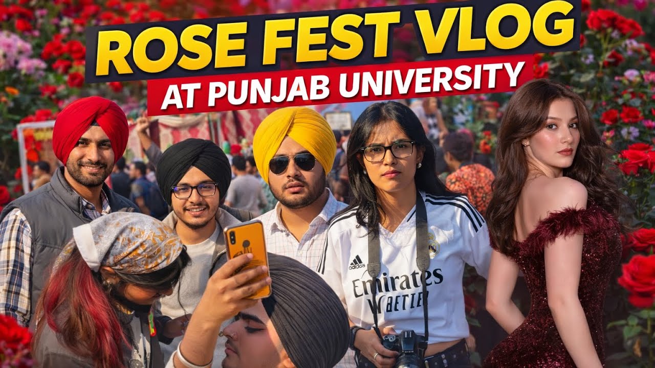 Rose Fest Vlog 🌹✨ | Best Moments at PU Chandigarh 🌹🔥 🚀 Crazy Fest Vibes 😍