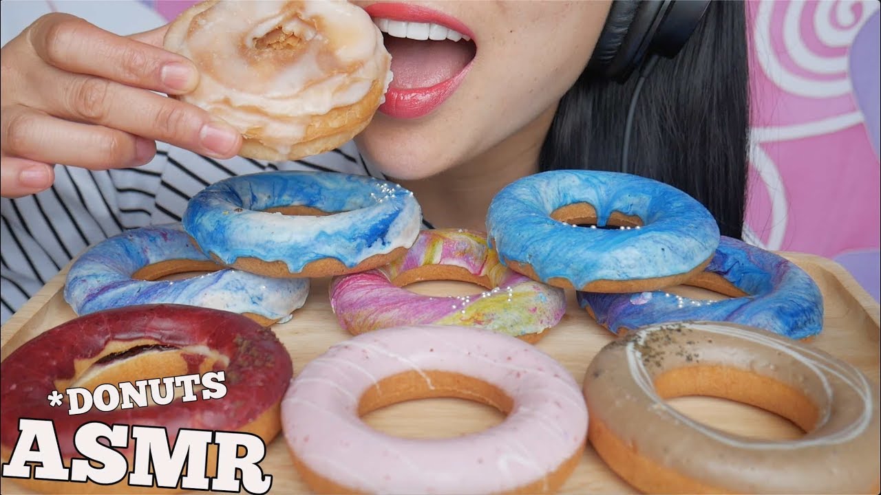 ASMR GALAXY DONUTS (EATING SOUNDS) | SAS-ASMR + HUBBY