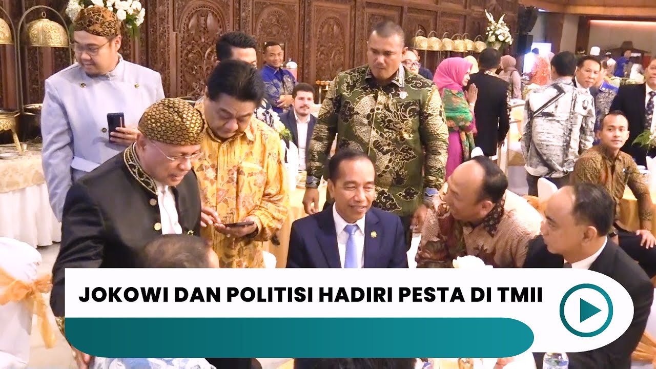 JOKOWI DAN POLITISI HADIRI PESTA DI TMII