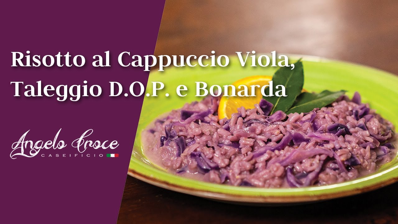 Risotto al Cappuccio Viola, Taleggio D.O.P.  e Bonarda | Ricetta