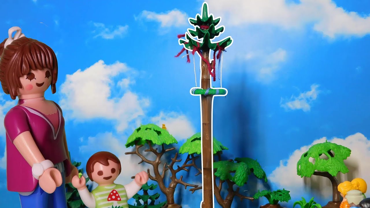 1.Mai -Maibaumstellen und Streiche |Playmobil Film deutsch /Familie Neumann