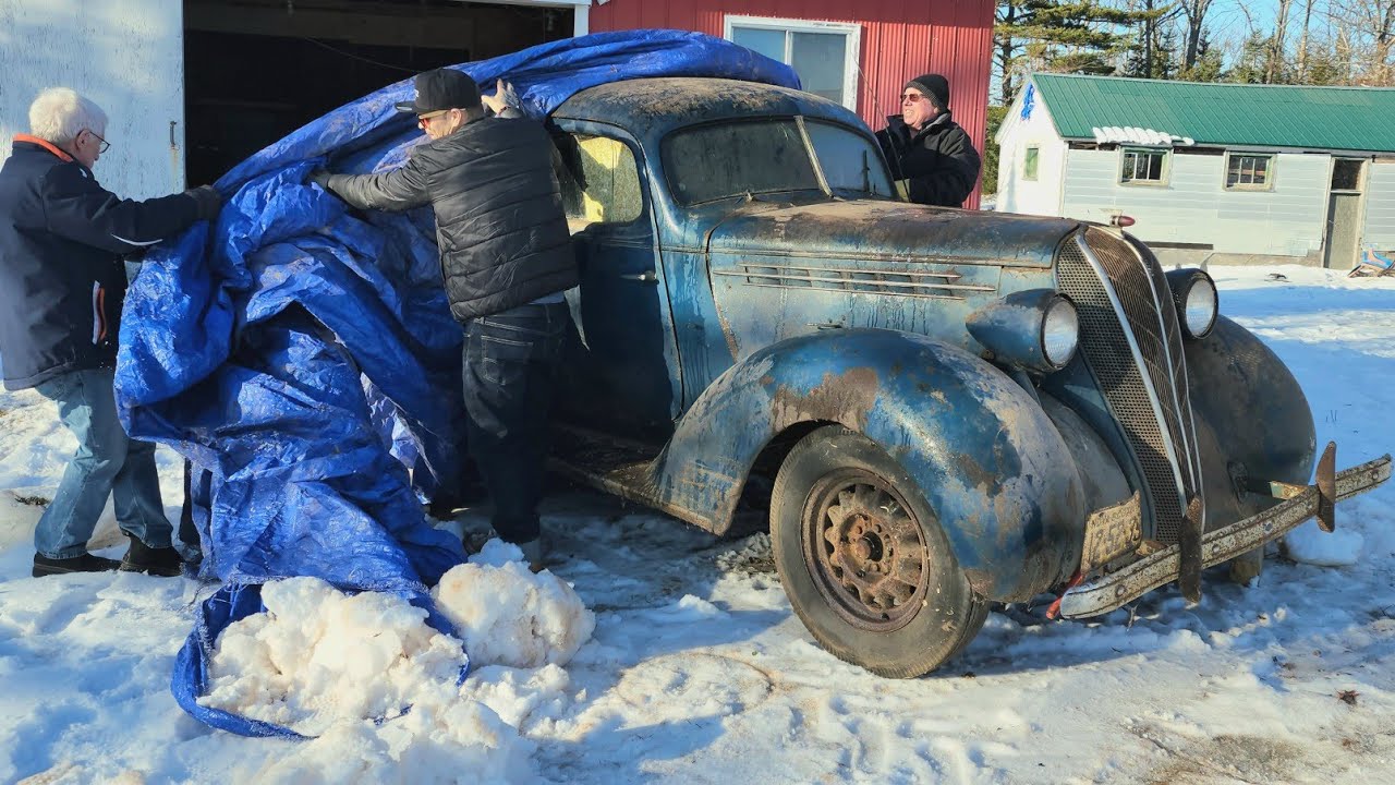 Best barn find ever!!! 1936 Hudson Terraplane – parked for 60 years 🤯