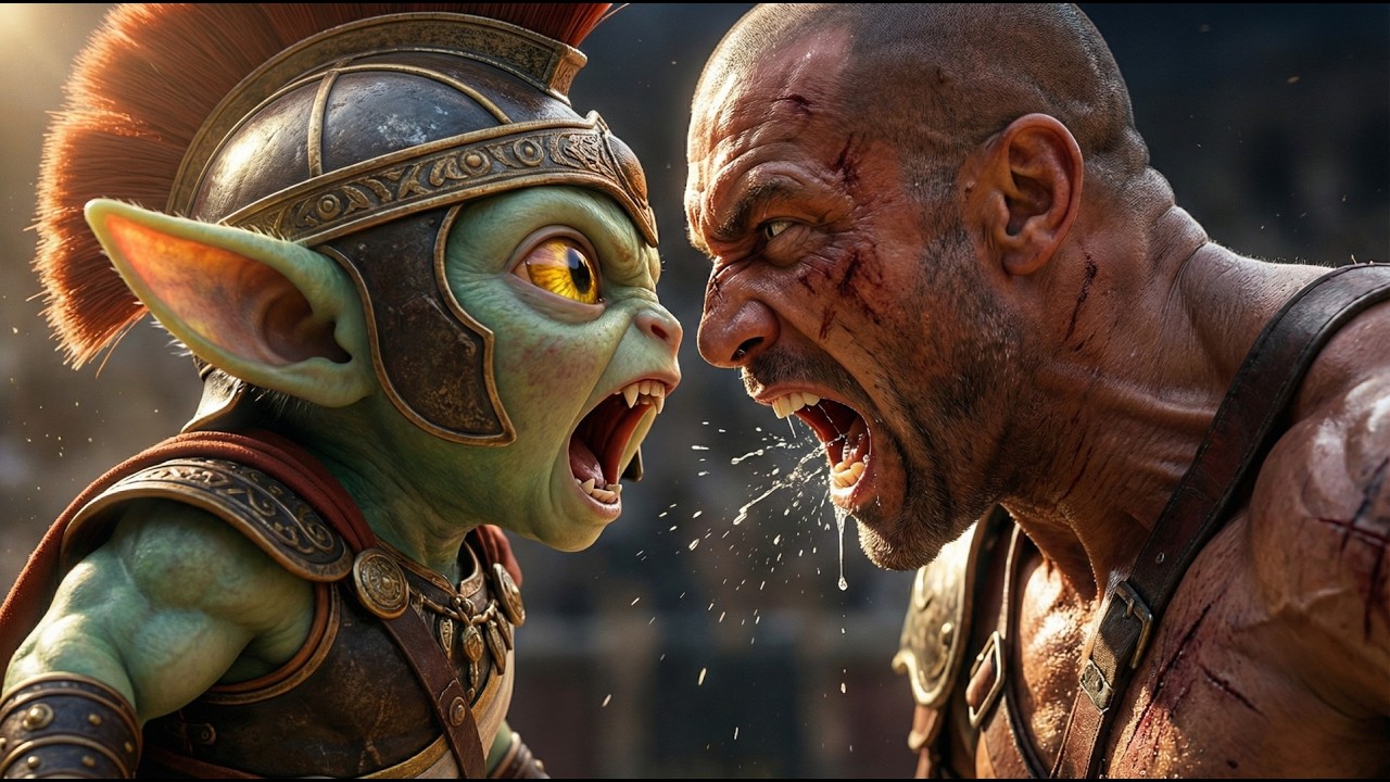 DEADLY CLASH! Alien Jax vs Giant Gladiator Epic Battle
