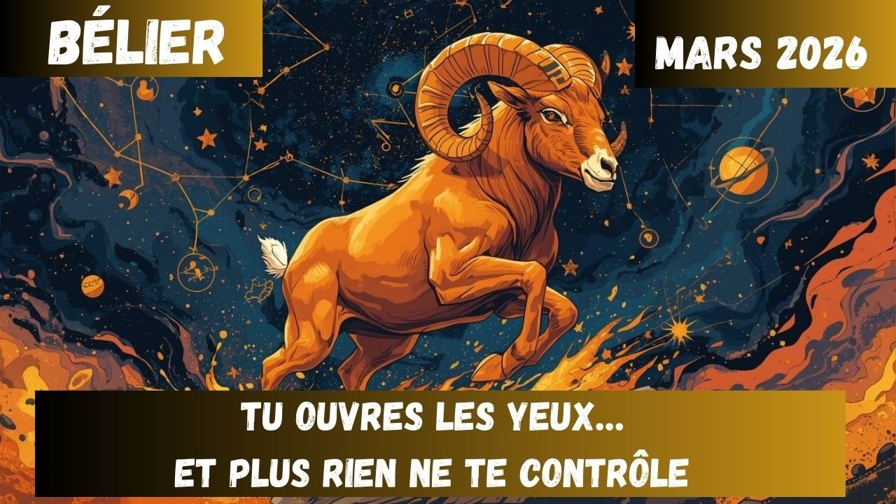 #Bélier♈Mars 2026 Tu ouvres les yeux… et plus rien ne te contrôle