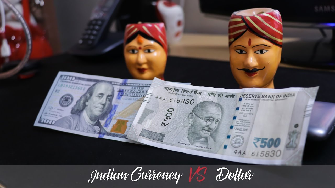 New Indian Currency 500 Rupee note Vs Dollar