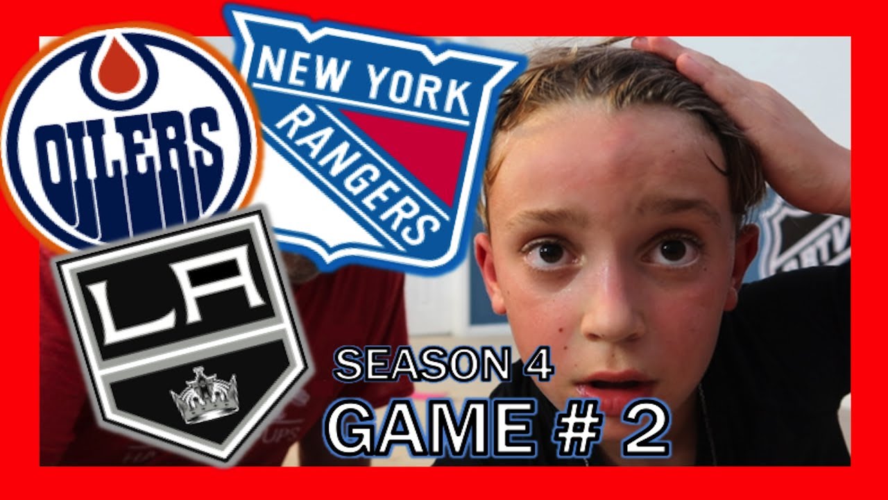 KNEE HOCKEY SEASON 4 - GAME # 2 - OILERS / RANGERS / KINGS - QUINNBOYSTV