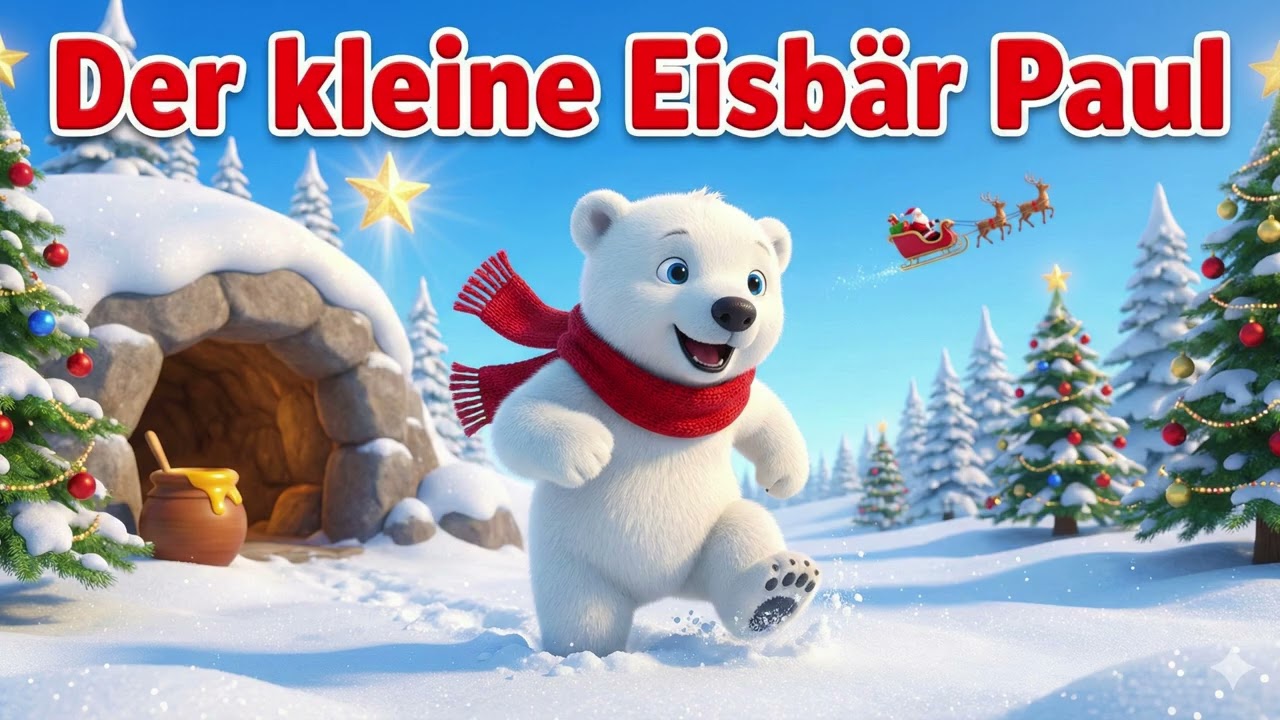 Der kleine Eisbär Paul ❄️ Winterlied für Kinder