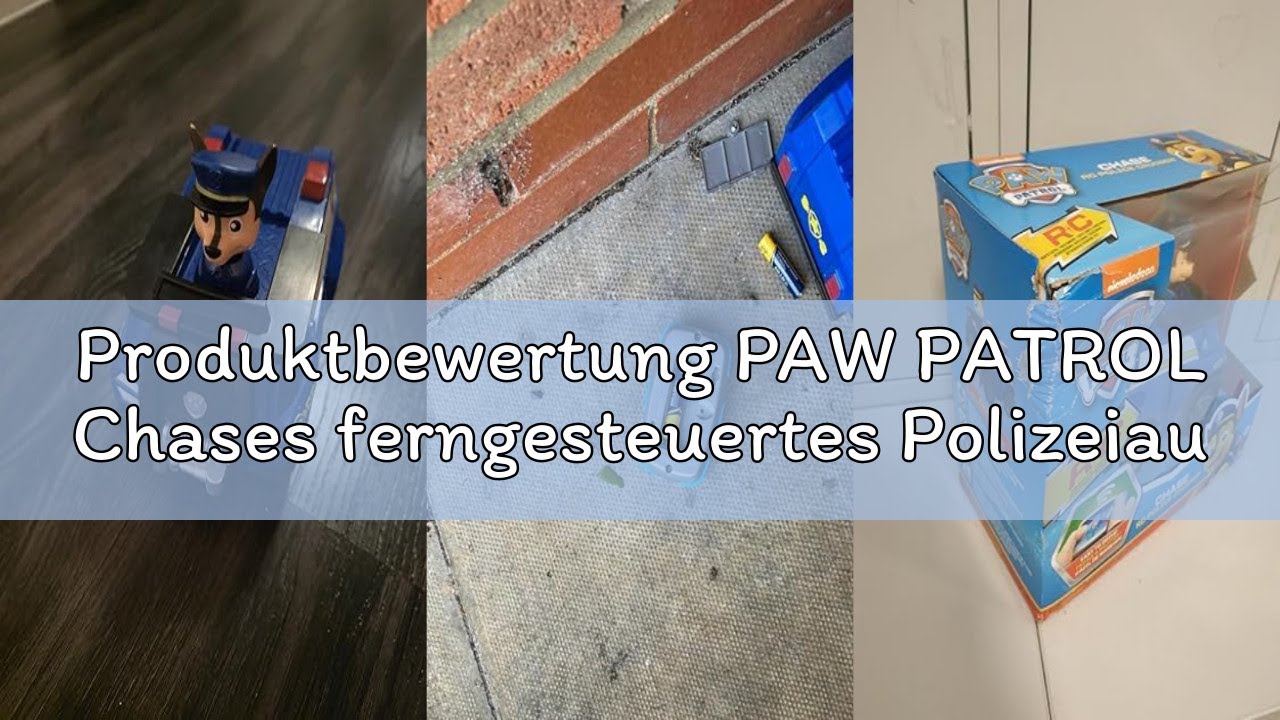 Produktbewertung PAW PATROL Chases ferngesteuertes Polizeiauto mit Fernbedienung, Spielzeug für Kind