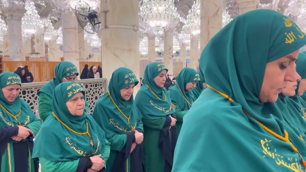 زیارت دراویش طریقت علیه قادریه کسنزانی ازحرم حضرت علی(علیه السلام)وأبا عبدالله الحسین(علیه السلام)