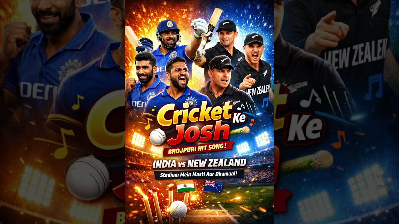 क्रिकेट के जोश – India vs New Zealand | Bhojpuri Cricket Song 2026 | 8 March 2026