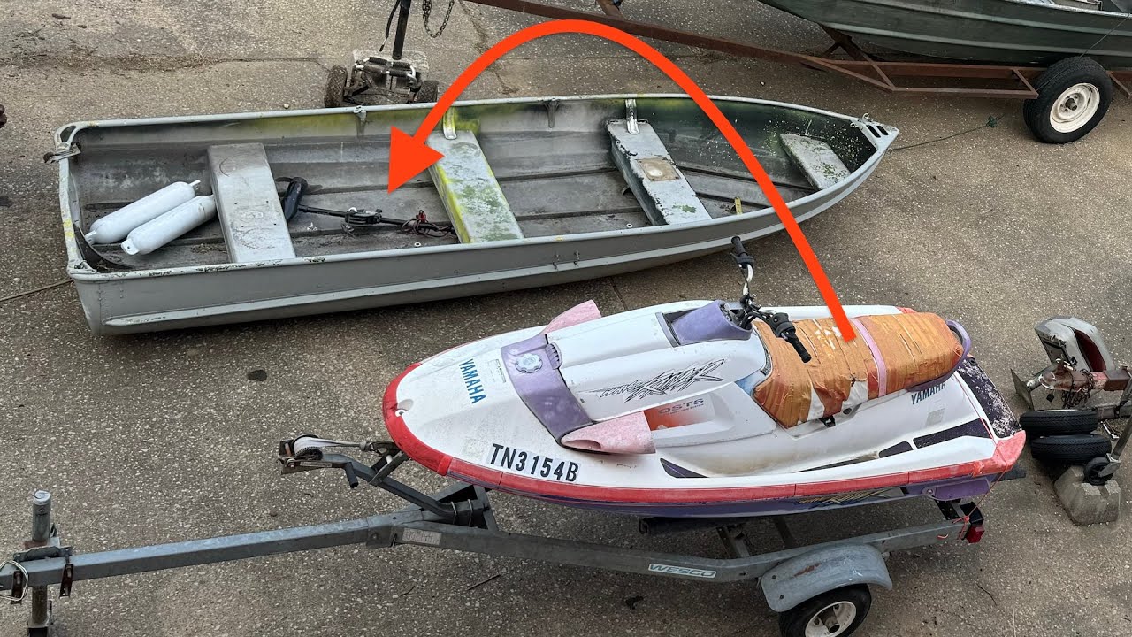 Сборка катера Jet Jones — часть 1 — 14-футовый V-образный корпус + Yamaha 701cc Wave Raider