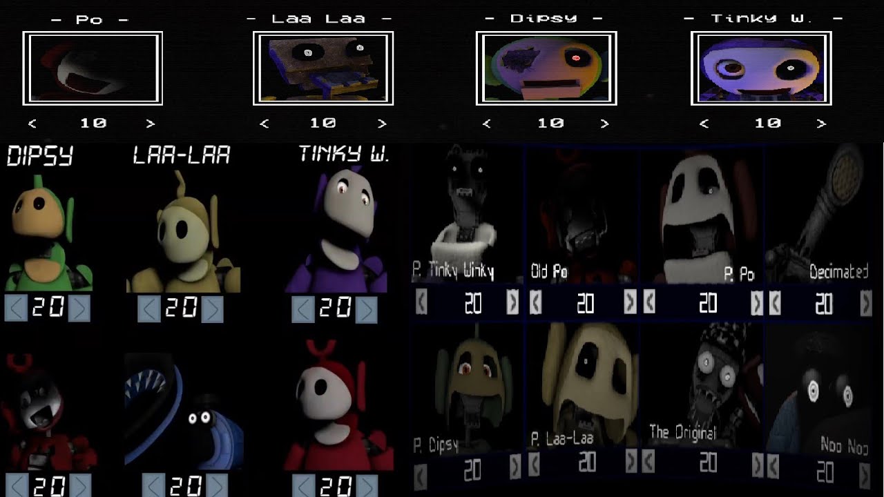 Five Nights at TubbyLand 1, 2 ,3 | Max mode