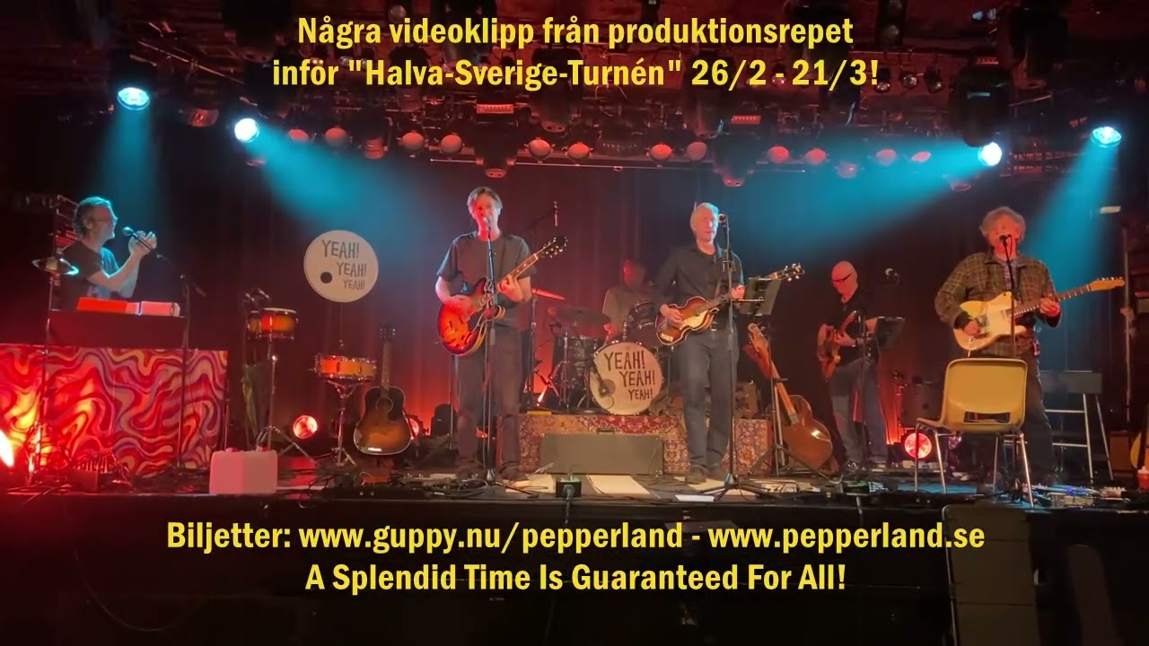 BeatlesLovers&PepperHeads! Från Pepperlands produktionsrep 260223 inför Sverigeturnén feb-mars -26!